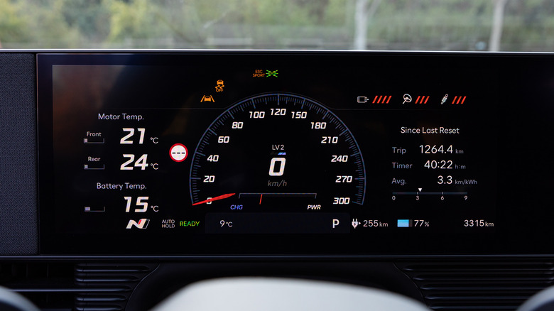 2025 Hyundai Ioniq 5 N gauge cluster