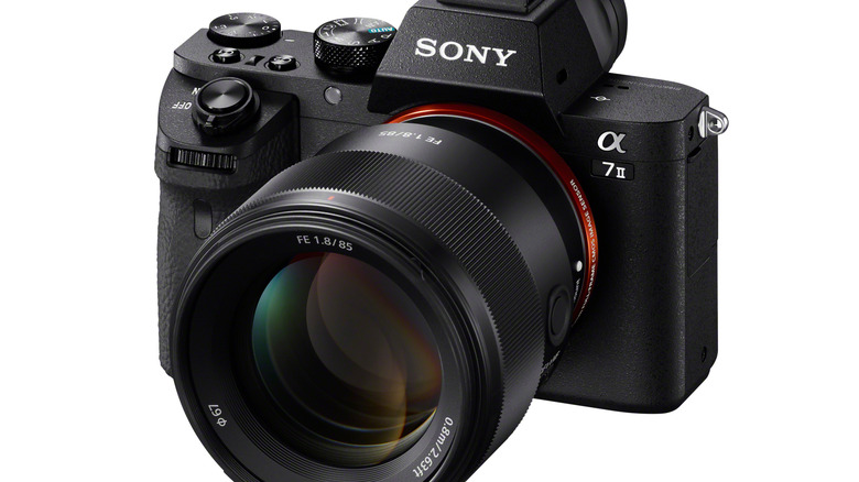 Sony Alpha A7 II with lens