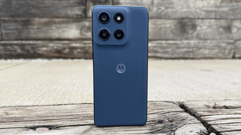 Moto G Stylus (2025) on a table