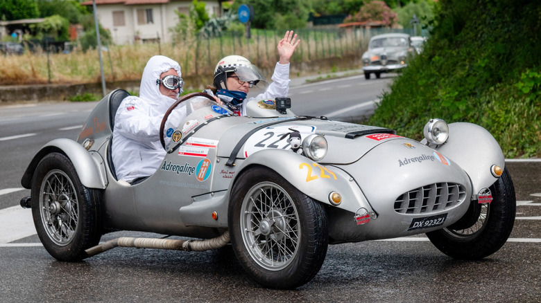Front 3/4 view of 1953 Crosley-powered Bandini 750 Sport Siluro racer