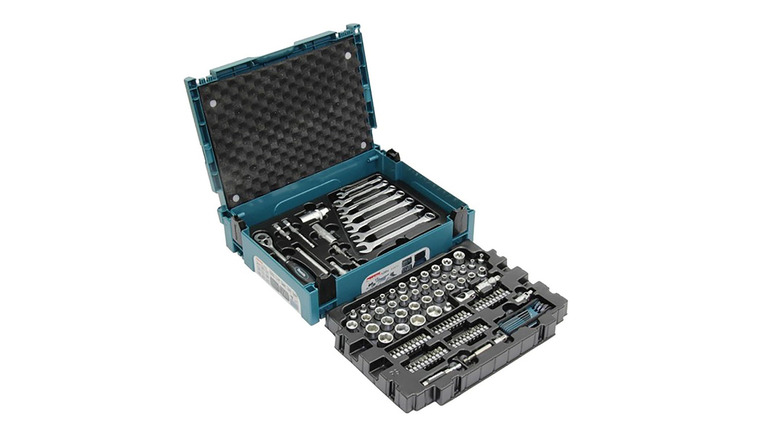 Makita 120 piece maintenance set in stackable Makpac case