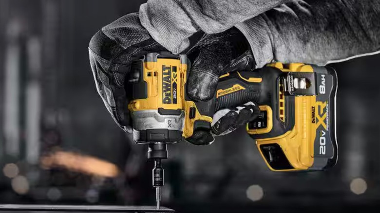 20V Max XR 3-Speed High Torque ¼-inch Impact Driver in use